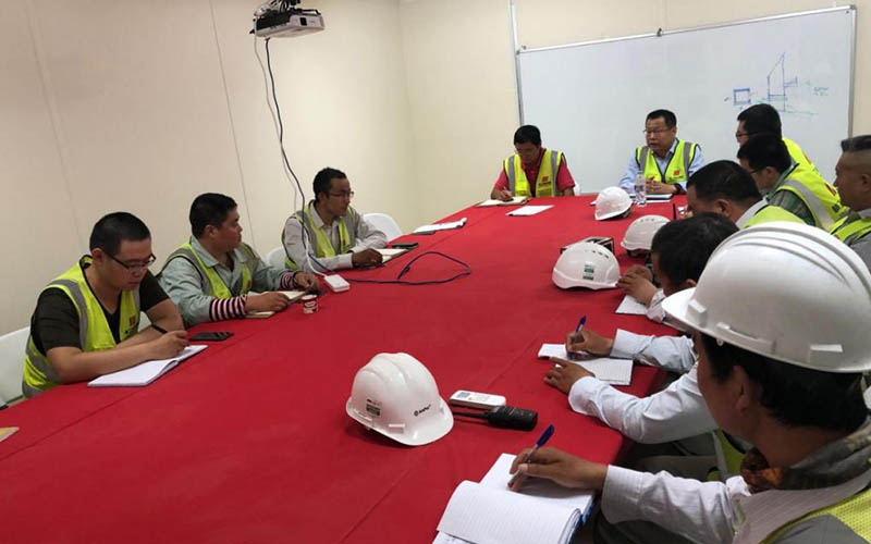 Director of the company, Mr. Wang Cheng-jun, went to Qatar to study the project